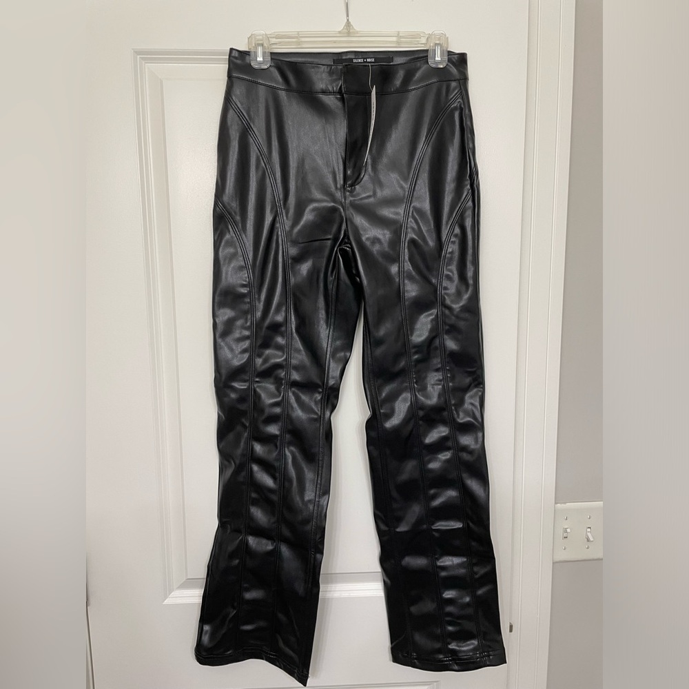 silence and noise faux leather pants from urban outfitters. size 6.